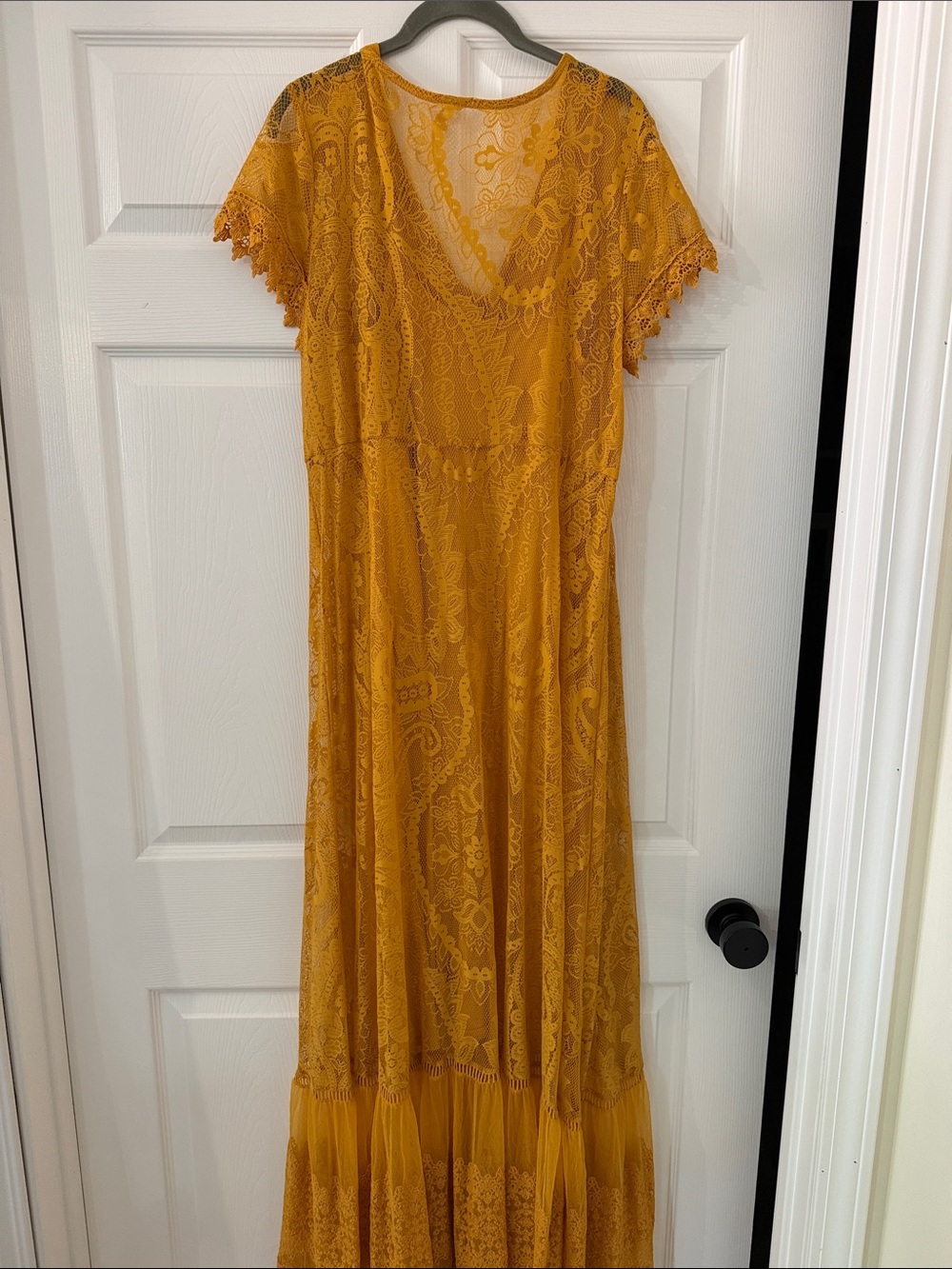 torrid Mustard Lace Maxi Dress - Picture 7 of 7